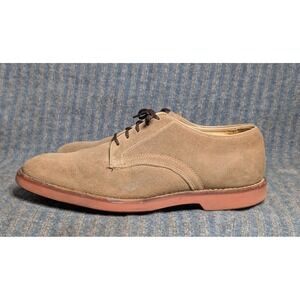 Brooks Brothers Suede Derby Shoes Mens 9.5 Made in USA Tan  Casual Dress